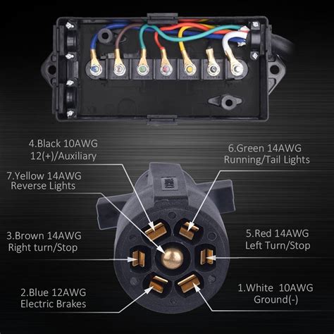 7 way junction box wiring|7 way trailer wiring kit.